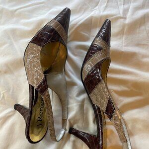 J Renee croco shoes. Heels